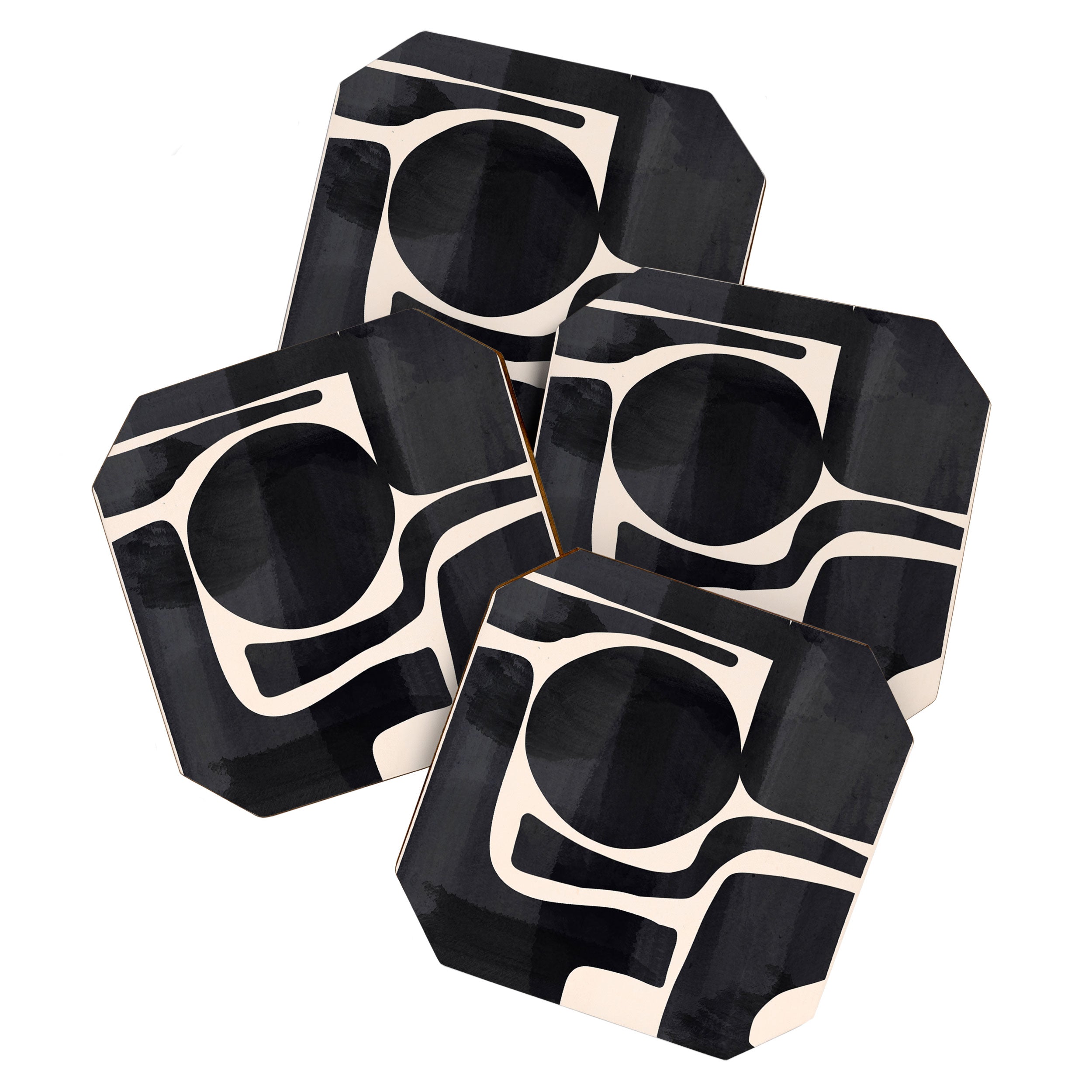 Modern Abstract Minimal Shapes 192 Coaster Gallery Image 1