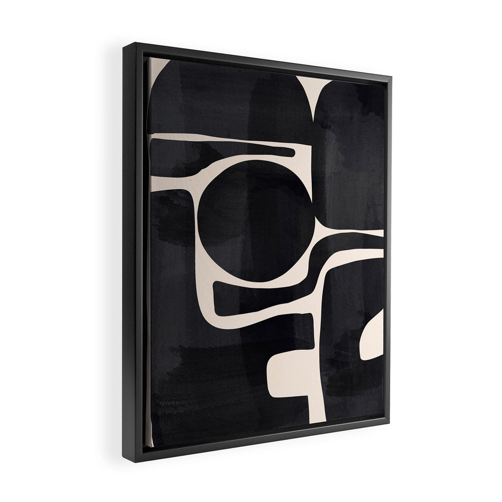 Modern Abstract Minimal Shapes 192 Framed Canvas Print Gallery Image 2