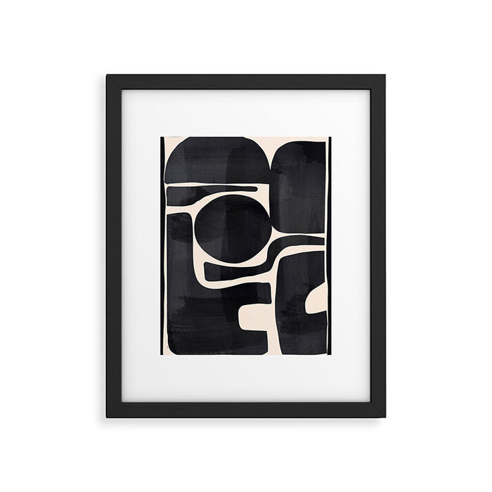 Modern Abstract Minimal Shapes 192 Framed Art Print Gallery Image 1