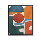 Modern Abstract Minimal Shapes 200 Framed Canvas Print Gallery Image 6