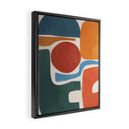 Modern Abstract Minimal Shapes 200 Framed Canvas Print Gallery Image 2