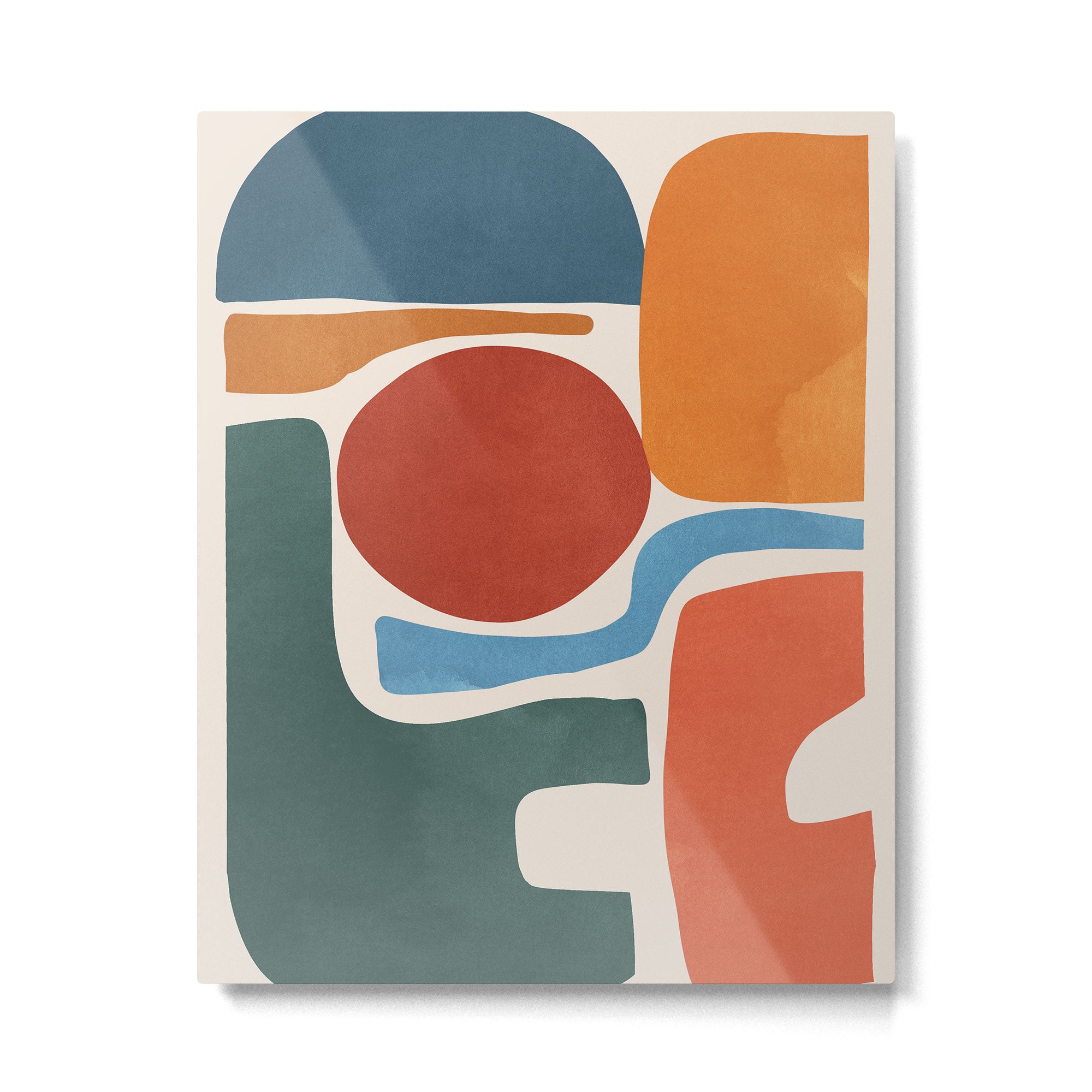 Modern Abstract Minimal Shapes 200 Metal Print Gallery Image 4