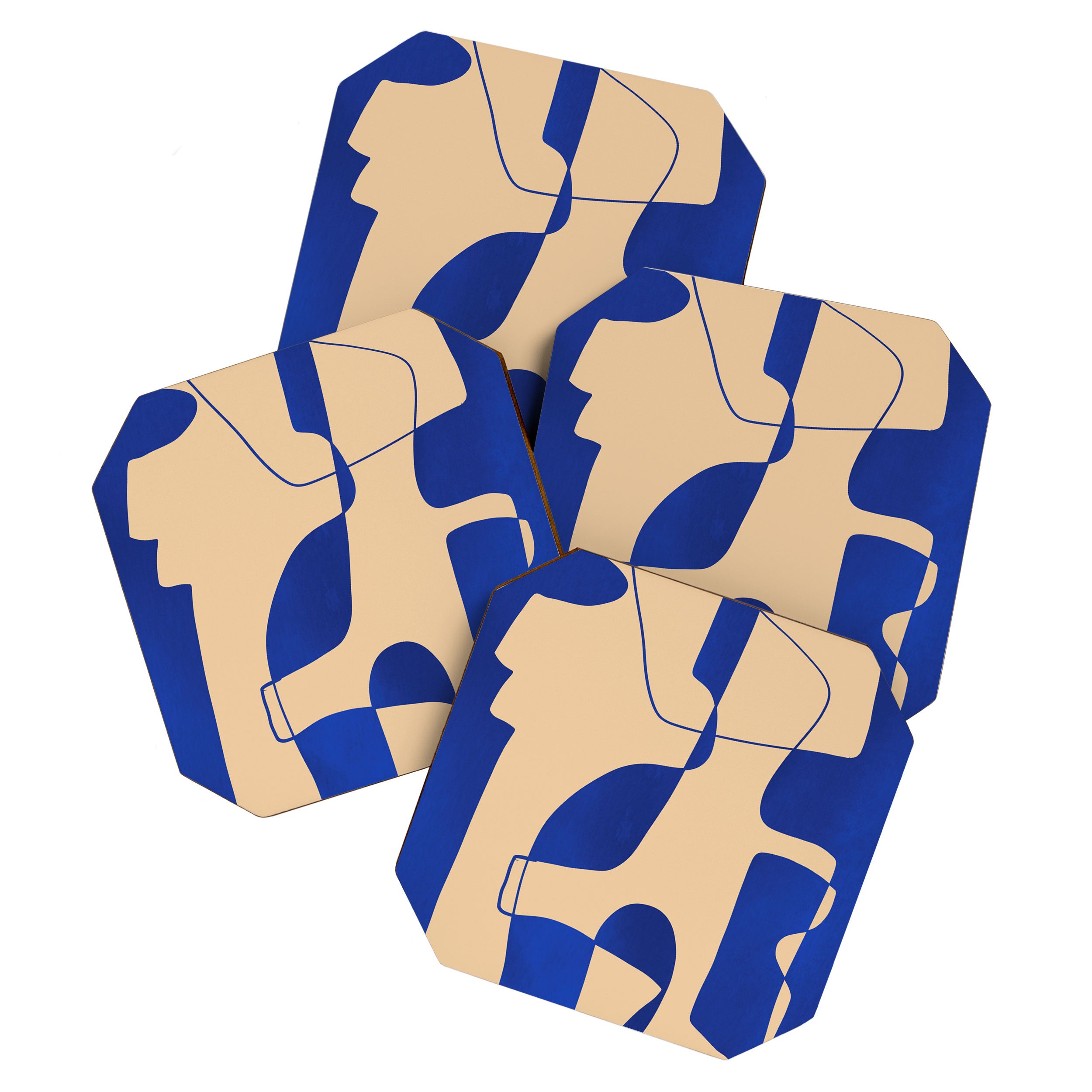 Modern Abstract Minimal Shapes 207 Coaster Gallery Image 1