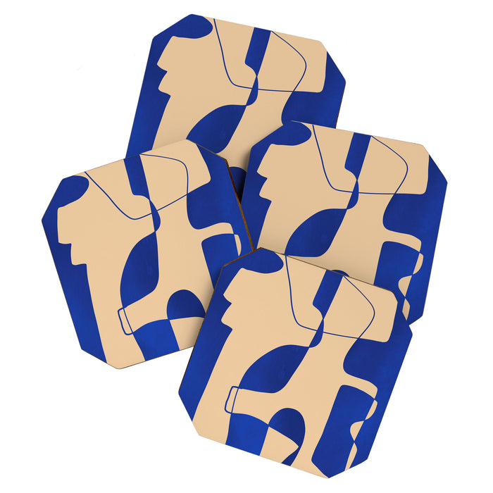 Modern Abstract Minimal Shapes 207 Coaster Gallery Image 1