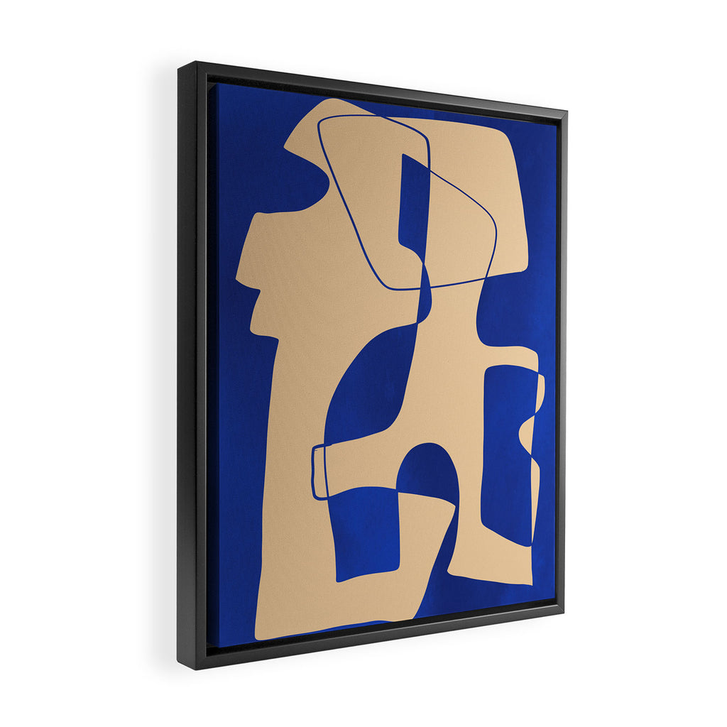 Modern Abstract Minimal Shapes 207 Framed Canvas Print Gallery Image 2