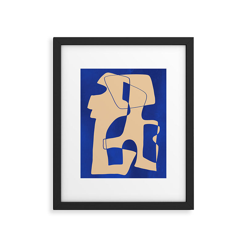 Modern Abstract Minimal Shapes 207 Framed Art Print Gallery Image 5