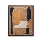 Modern Abstract Minimal Shapes 211 Framed Canvas Print Gallery Image 6