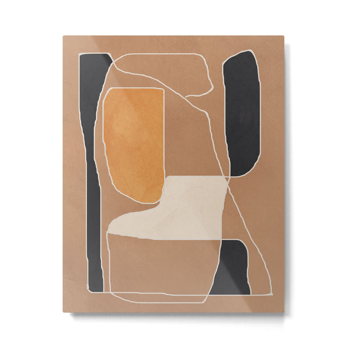 Modern Abstract Minimal Shapes 211 Metal Print Gallery Image 1