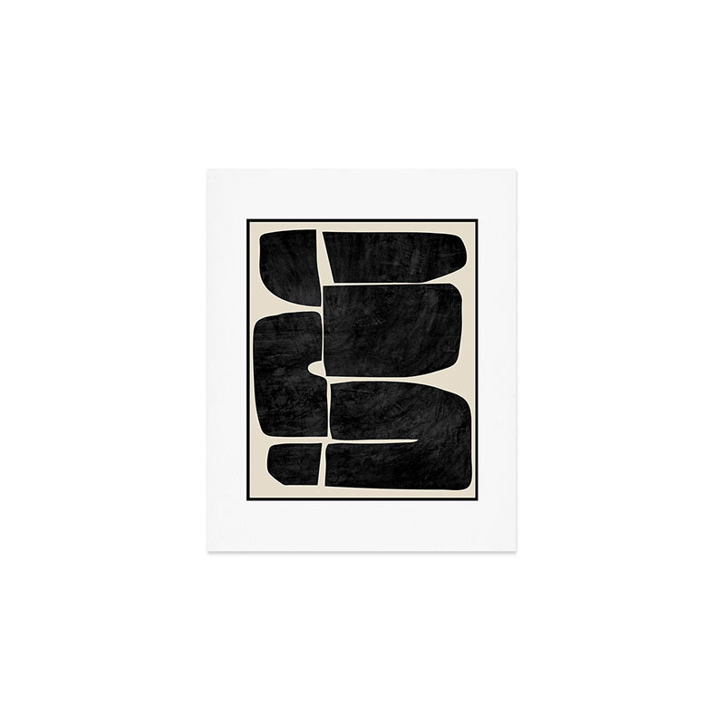Modern Abstract Minimal Shapes 214 Art Print Gallery Image 1