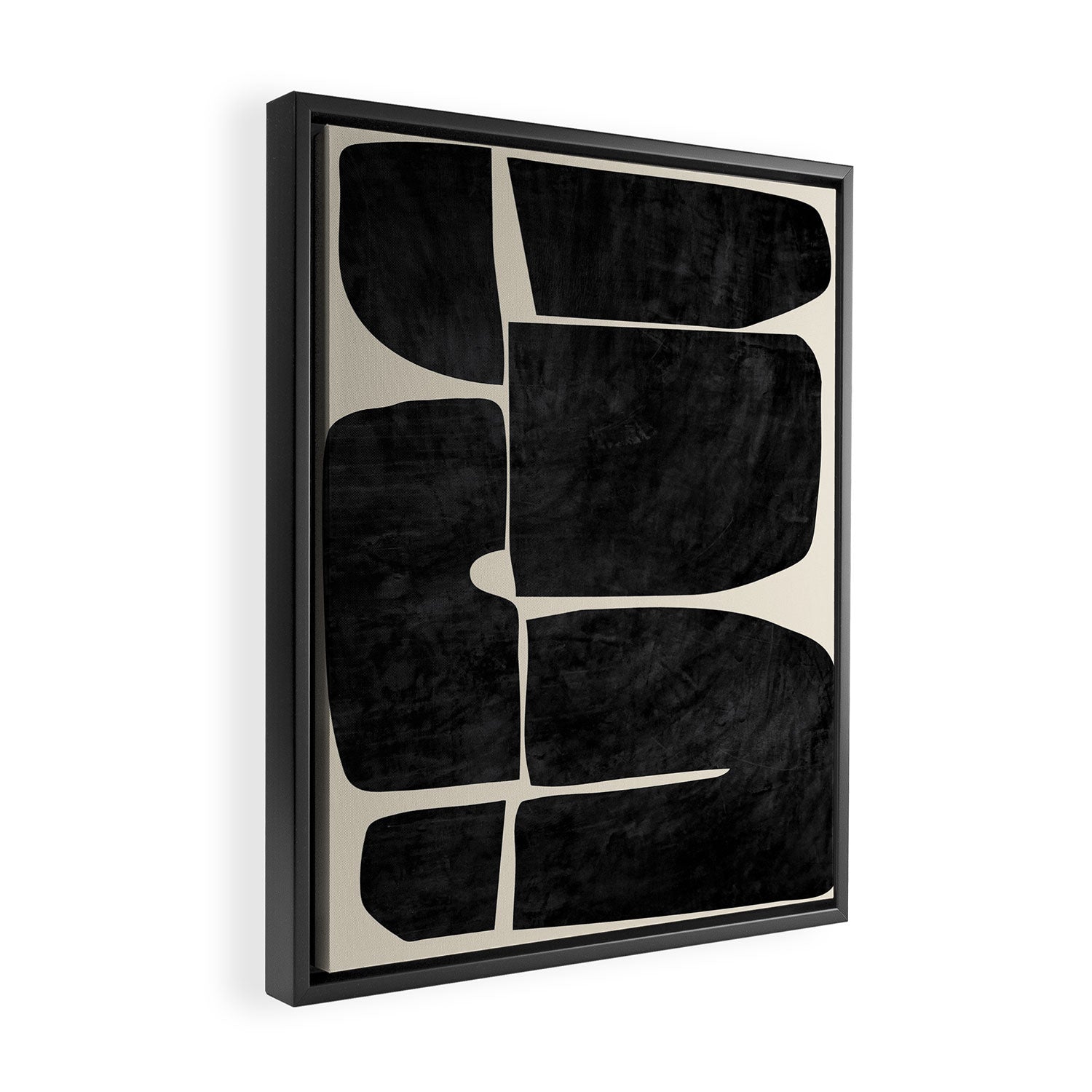 Modern Abstract Minimal Shapes 214 Framed Canvas Print Gallery Image 2