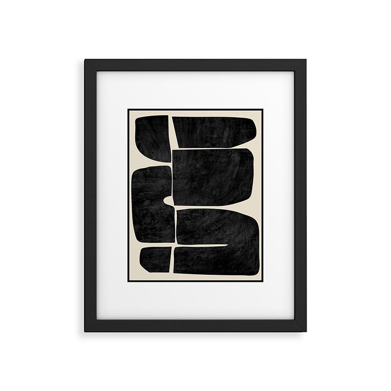 Modern Abstract Minimal Shapes 214 Framed Art Print Gallery Image 5