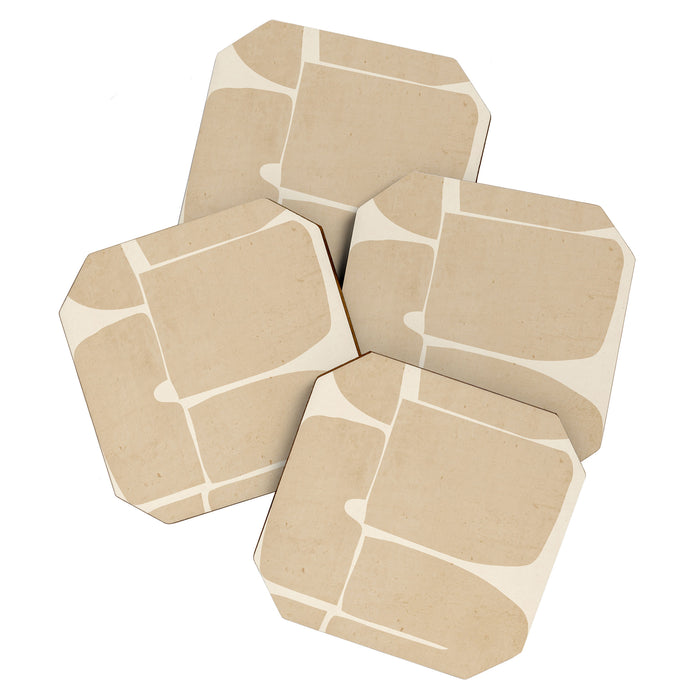 Modern Abstract Minimal Shapes 215 Coaster Gallery Image 1