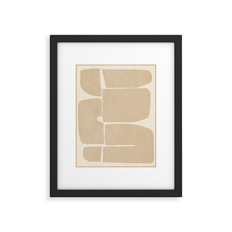 Modern Abstract Minimal Shapes 215 Framed Art Print Gallery Image 5