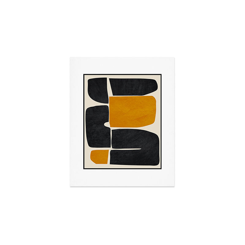 Modern Abstract Minimal Shapes 216 Art Print Gallery Image 1