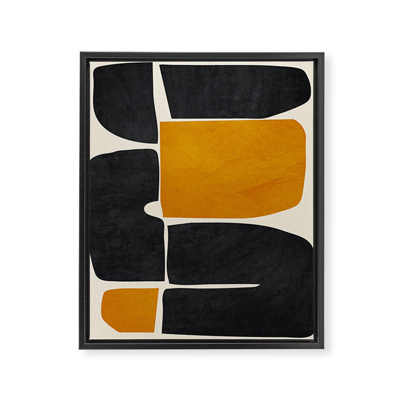 Modern Abstract Minimal Shapes 216 Framed Canvas Print Gallery Image 6