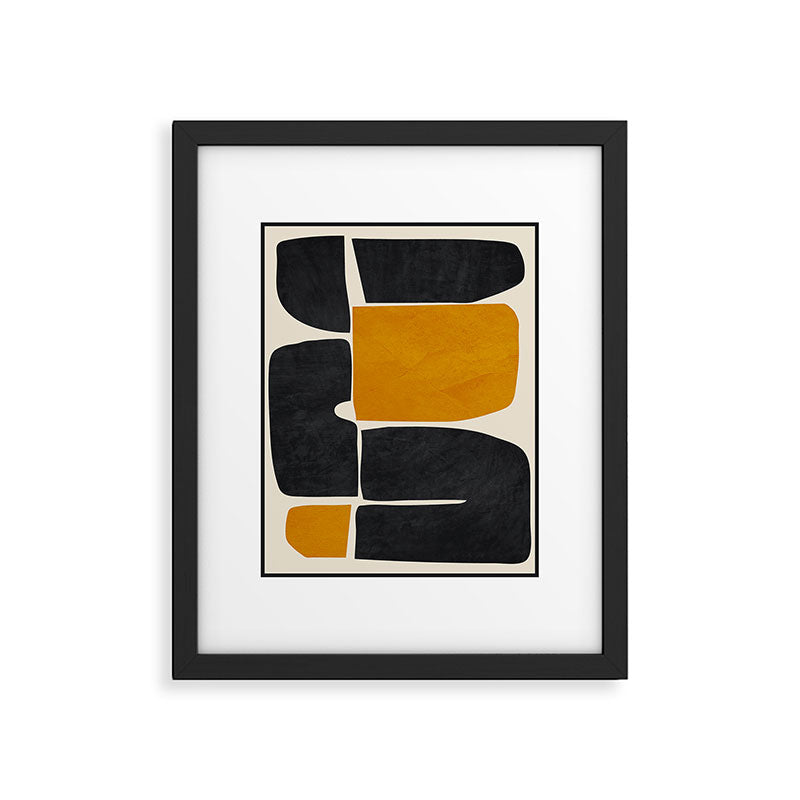Modern Abstract Minimal Shapes 216 Framed Art Print Gallery Image 5