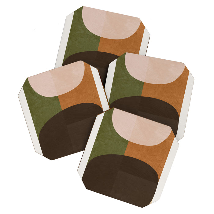 Modern Abstract Minimal Shapes 217 Coaster Gallery Image 1