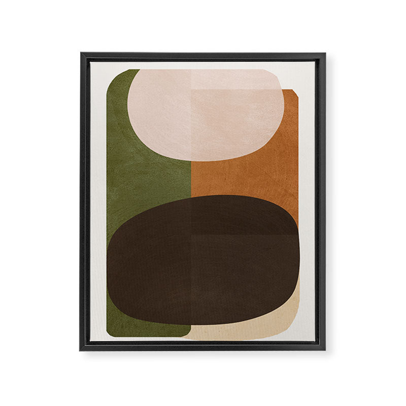Modern Abstract Minimal Shapes 217 Framed Canvas Print Gallery Image 6