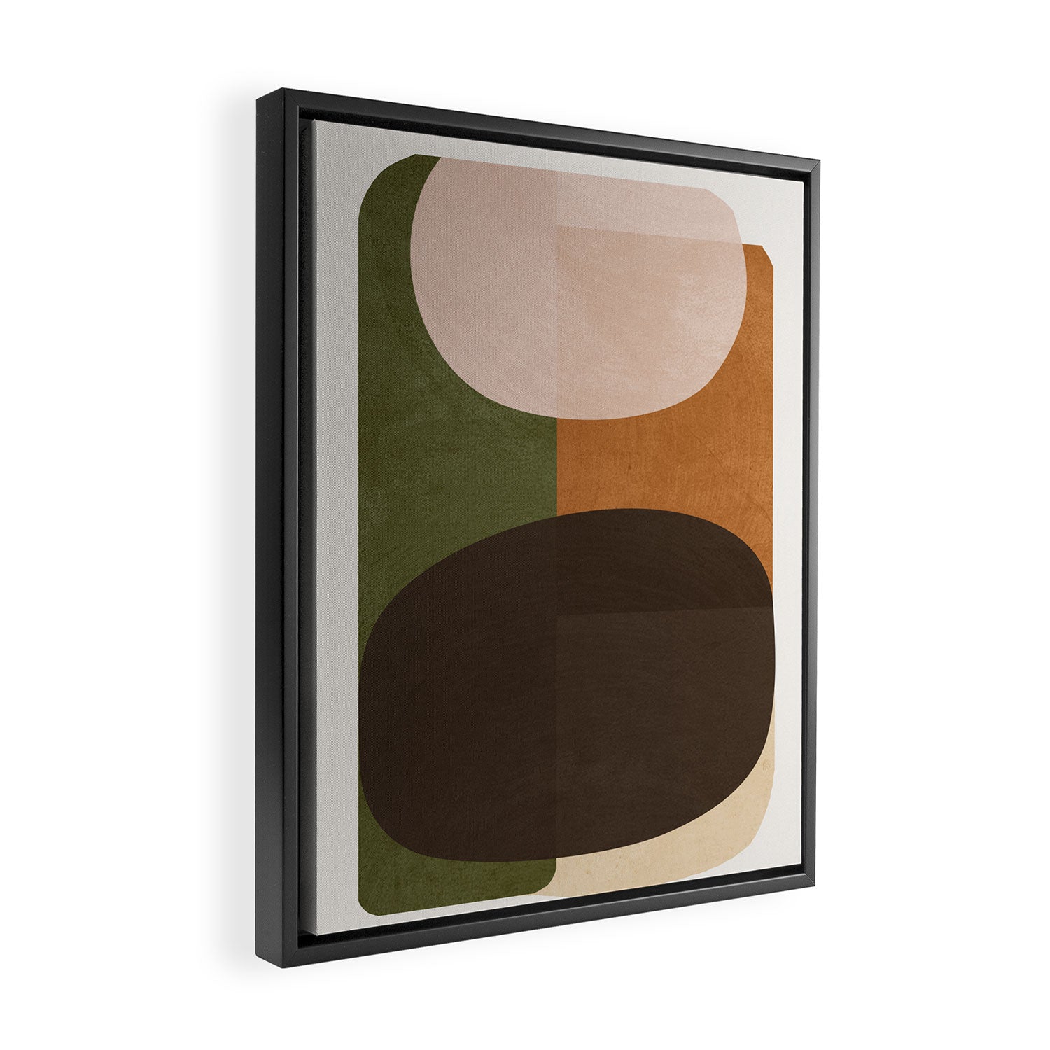 Modern Abstract Minimal Shapes 217 Framed Canvas Print Gallery Image 2