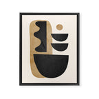 Modern Abstract Minimal Shapes 218 Framed Canvas Print Gallery Image 6