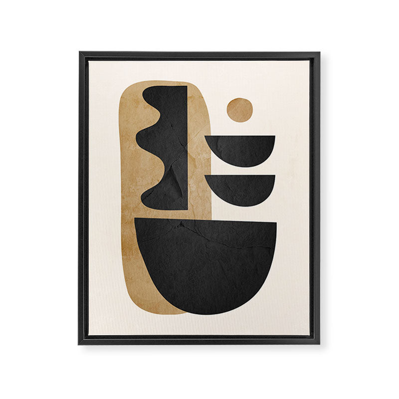 Modern Abstract Minimal Shapes 218 Framed Canvas Print Gallery Image 6