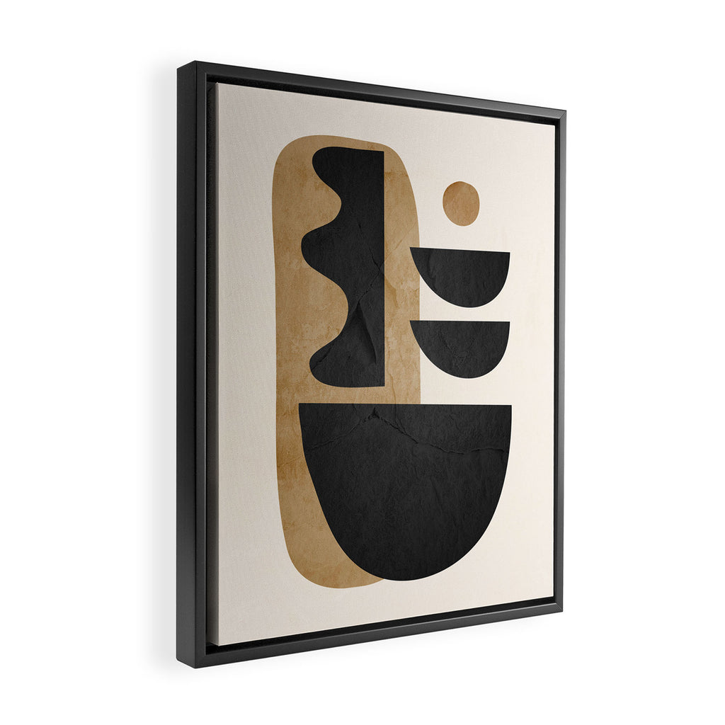 Modern Abstract Minimal Shapes 218 Framed Canvas Print Gallery Image 2