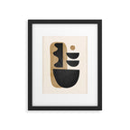Modern Abstract Minimal Shapes 218 Framed Art Print Gallery Image 5