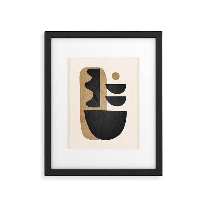 Modern Abstract Minimal Shapes 218 Framed Art Print Gallery Image 1