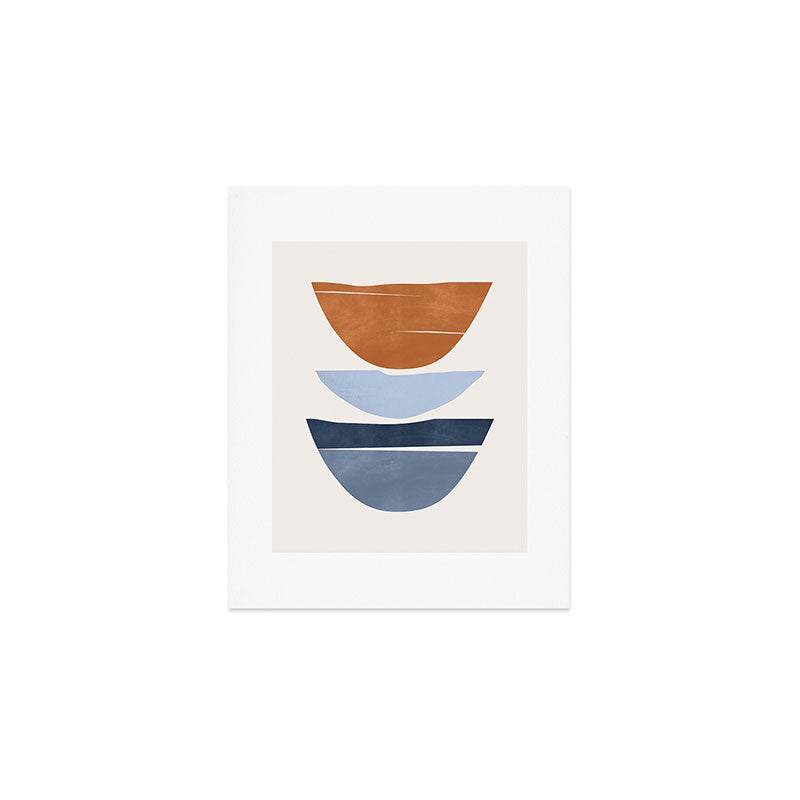 Modern Abstract Minimal Shapes 219 Art Print Gallery Image 1