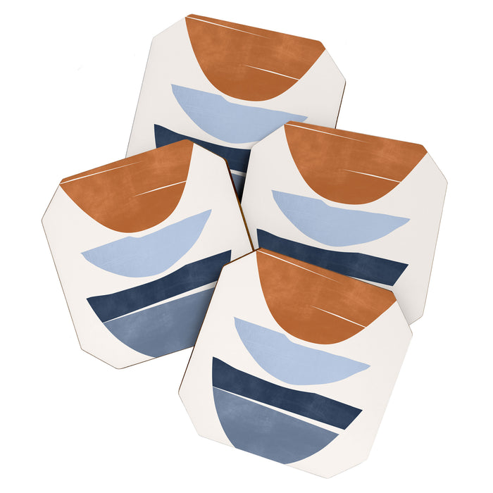 Modern Abstract Minimal Shapes 219 Coaster Gallery Image 1