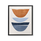 Modern Abstract Minimal Shapes 219 Framed Canvas Print Gallery Image 6