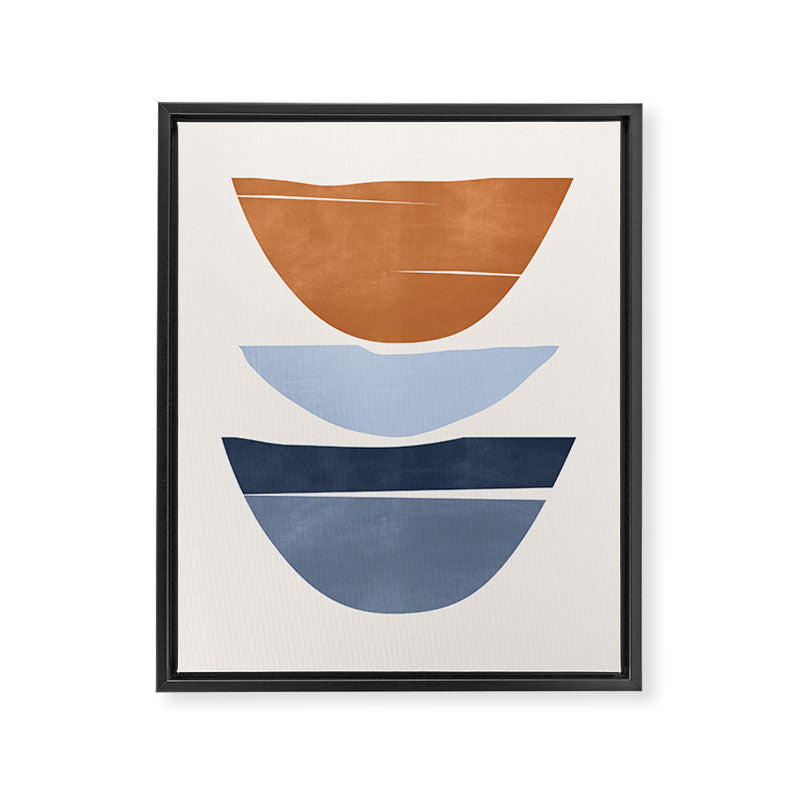 Modern Abstract Minimal Shapes 219 Framed Canvas Print Gallery Image 6