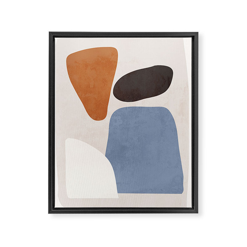 Modern Abstract Minimal Shapes 220 Framed Canvas Print Gallery Image 6