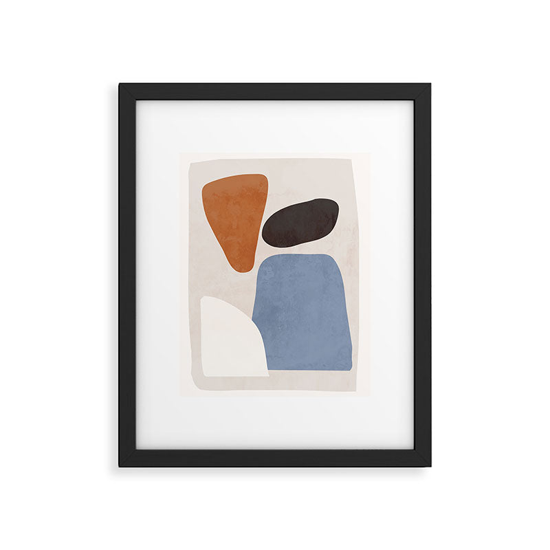 Modern Abstract Minimal Shapes 220 Framed Art Print Gallery Image 5