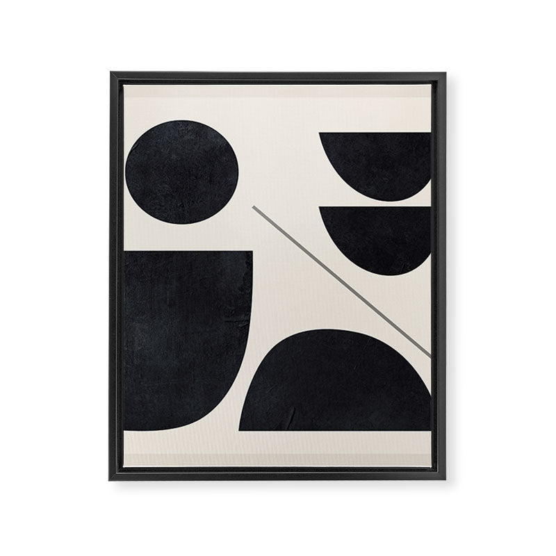 Modern Abstract Minimal Shapes 221 Framed Canvas Print Gallery Image 8