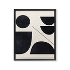 Modern Abstract Minimal Shapes 221 Framed Canvas Print Gallery Image 8