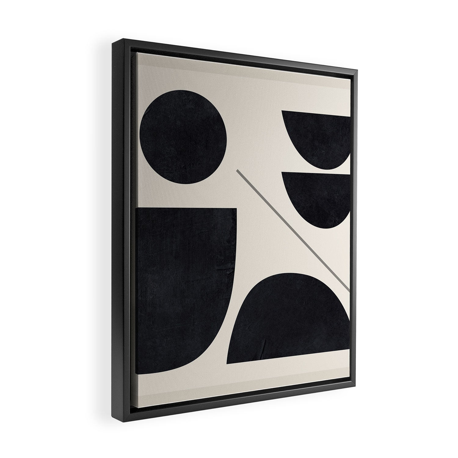 Modern Abstract Minimal Shapes 221 Framed Canvas Print Gallery Image 2