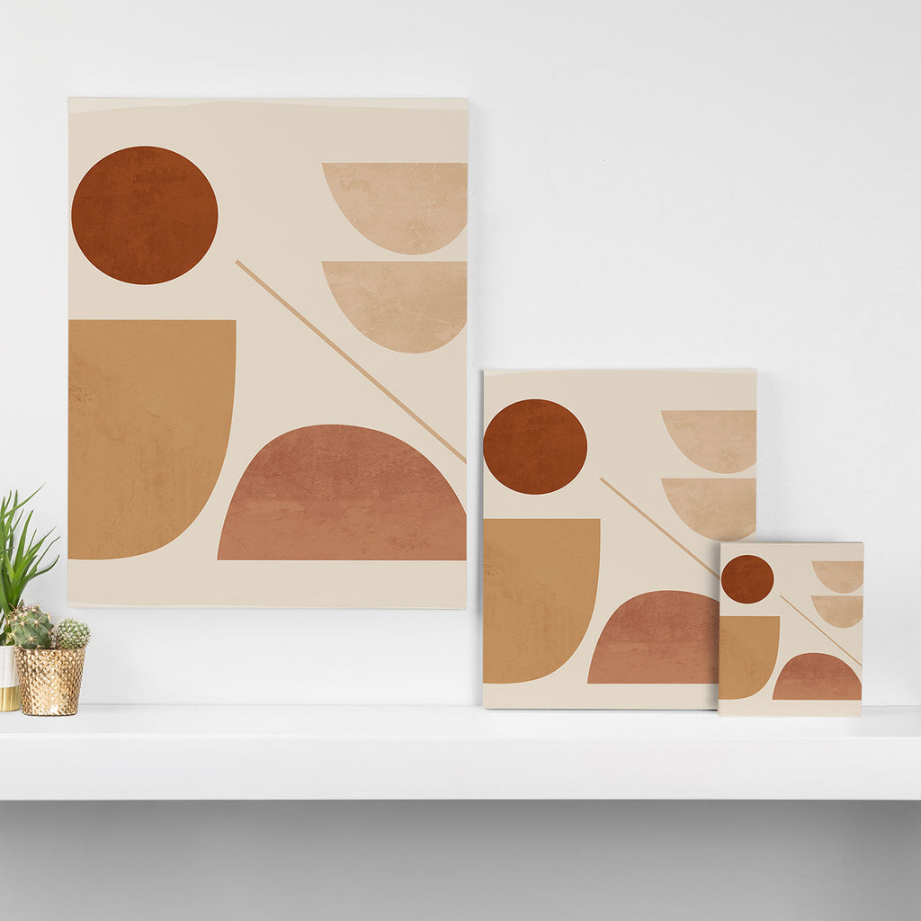 Modern Abstract Minimal Shapes 222 Canvas Print Gallery Image 3