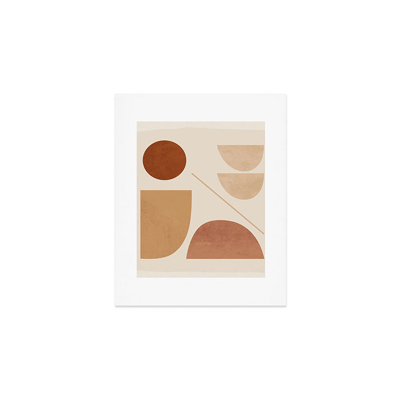 Modern Abstract Minimal Shapes 222 Art Print Gallery Image 1