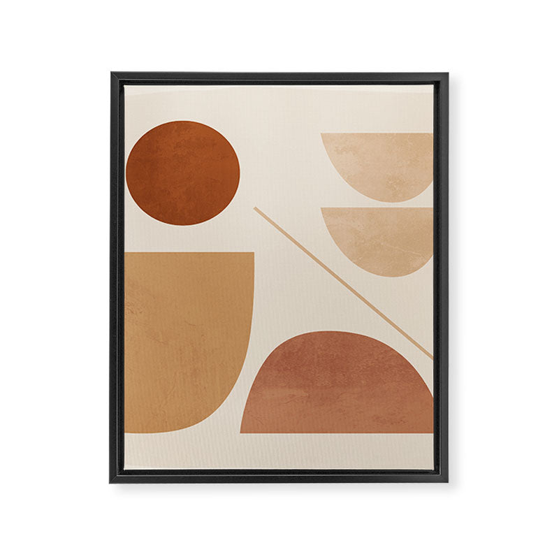 Modern Abstract Minimal Shapes 222 Framed Canvas Print Gallery Image 8