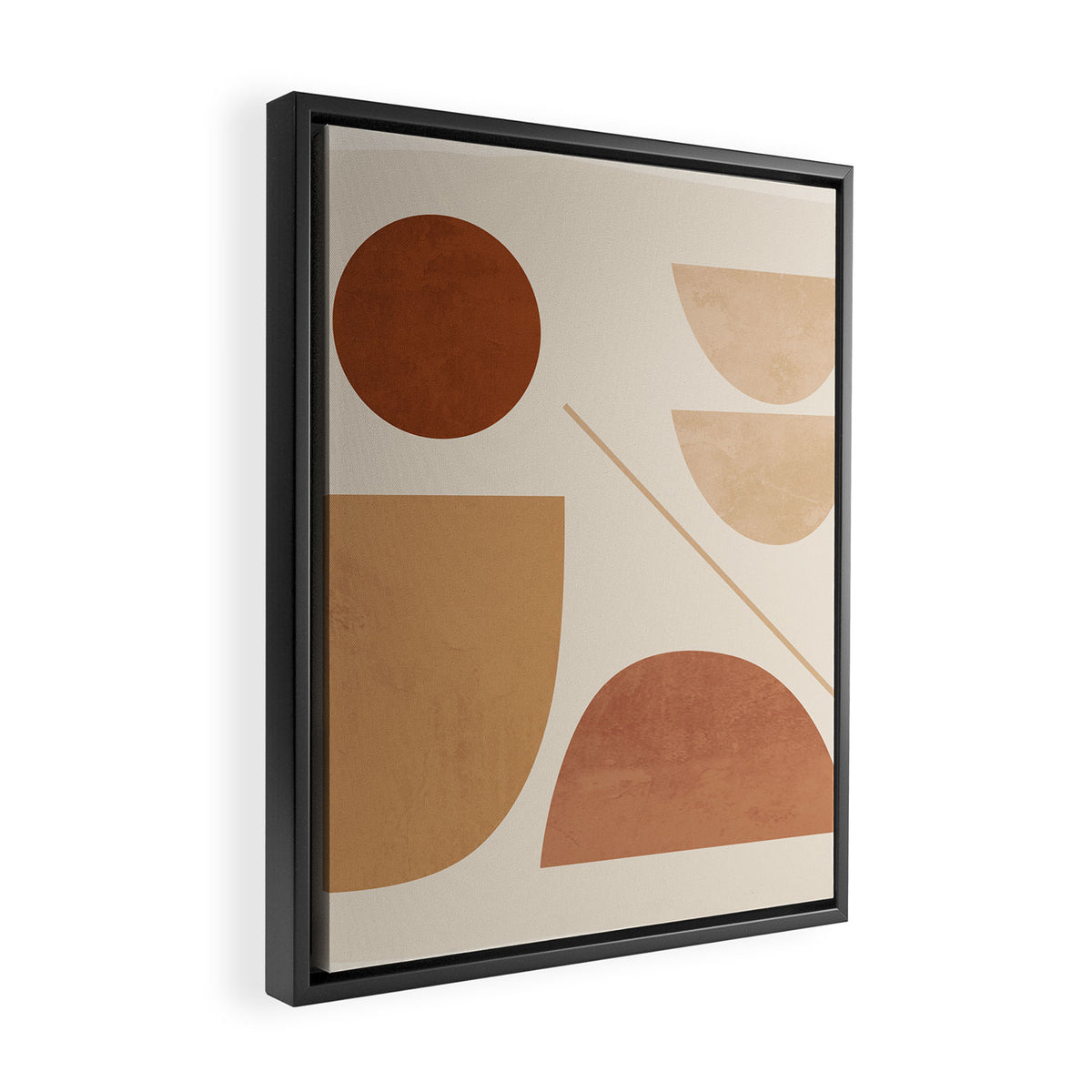 Modern Abstract Minimal Shapes 222 Framed Canvas Print Gallery Image 2