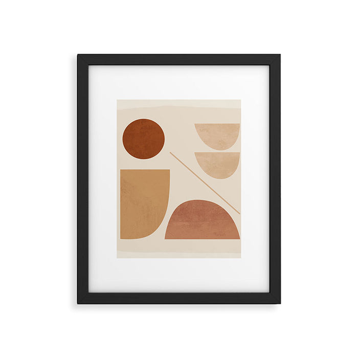 Modern Abstract Minimal Shapes 222 Framed Art Print Gallery Image 1