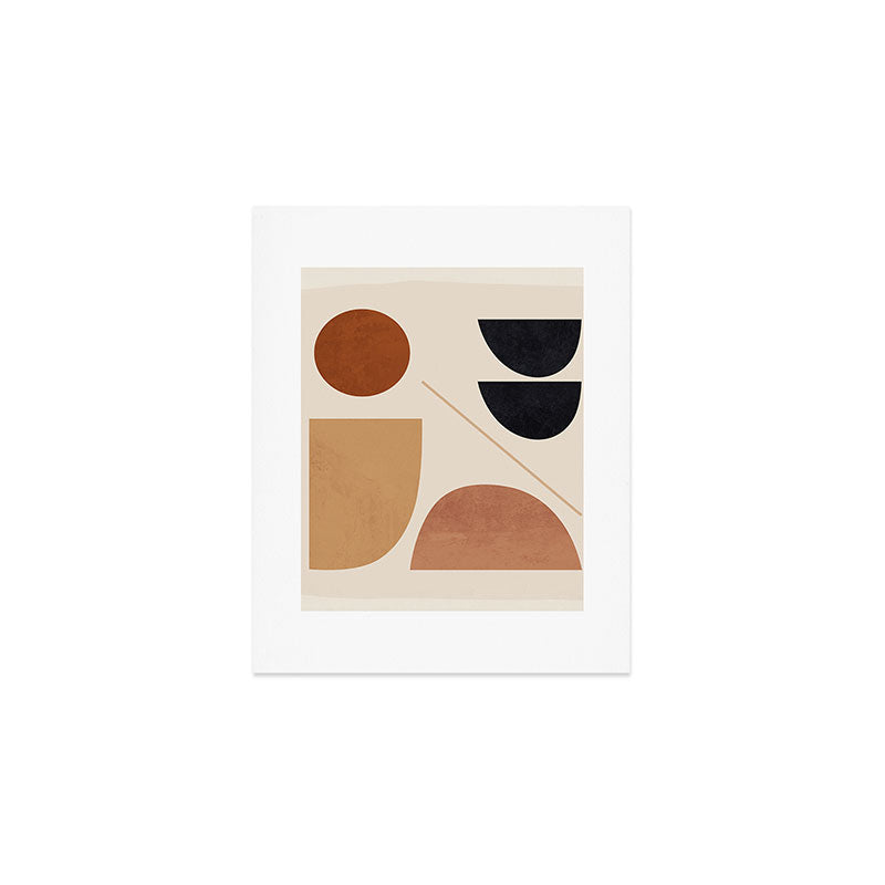 Modern Abstract Minimal Shapes 223 Art Print Gallery Image 1