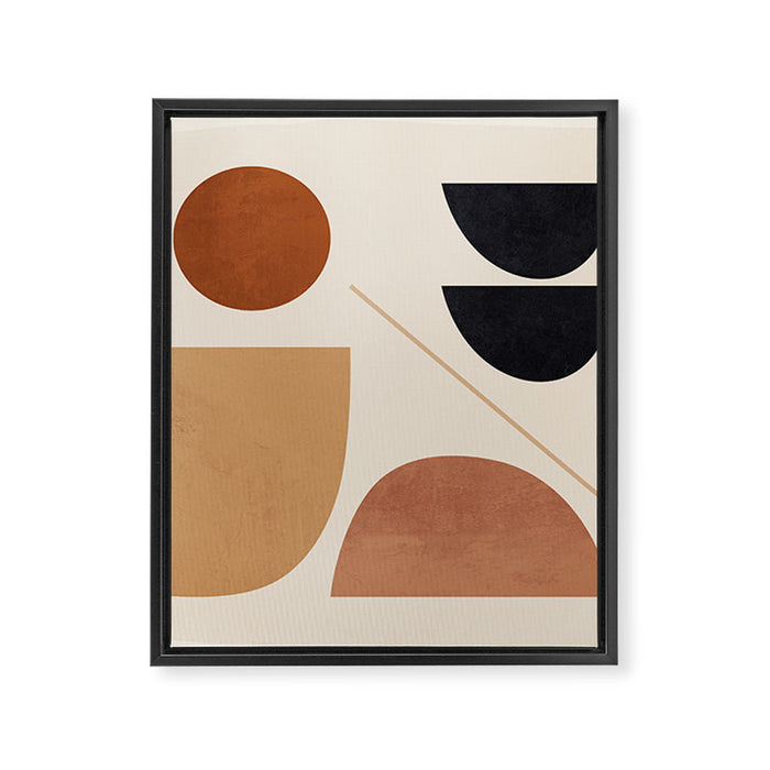 Modern Abstract Minimal Shapes 223 Framed Canvas Print Gallery Image 1