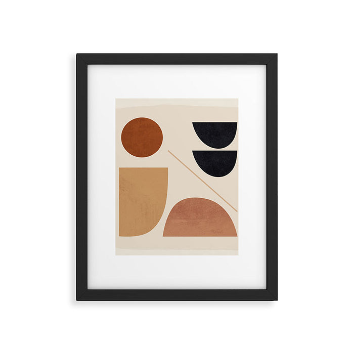 Modern Abstract Minimal Shapes 223 Framed Art Print Gallery Image 1