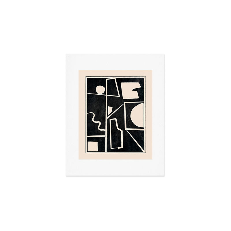 Modern Abstract Minimal Shapes 39 Art Print Gallery Image 1