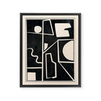 Modern Abstract Minimal Shapes 39 Framed Canvas Print Gallery Image 6