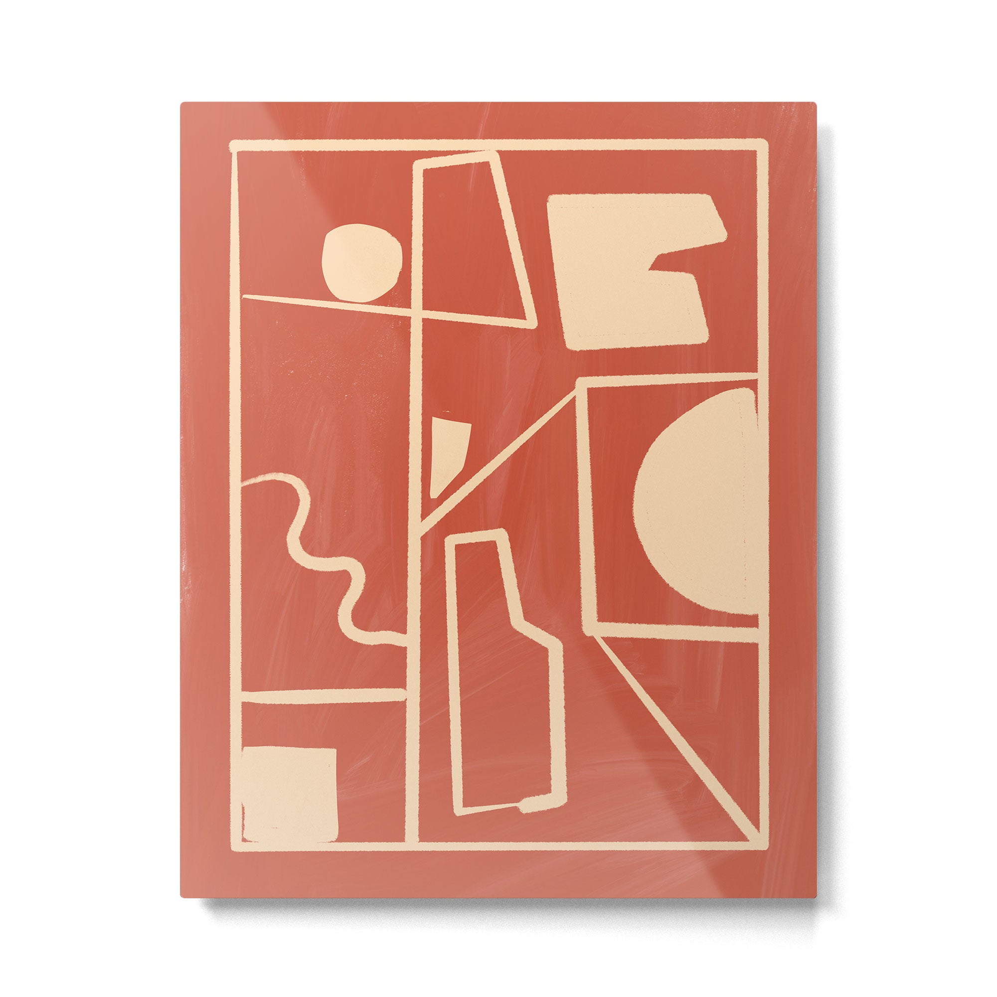 Modern Abstract Minimal Shapes 39/3 Metal Print Gallery Image 4