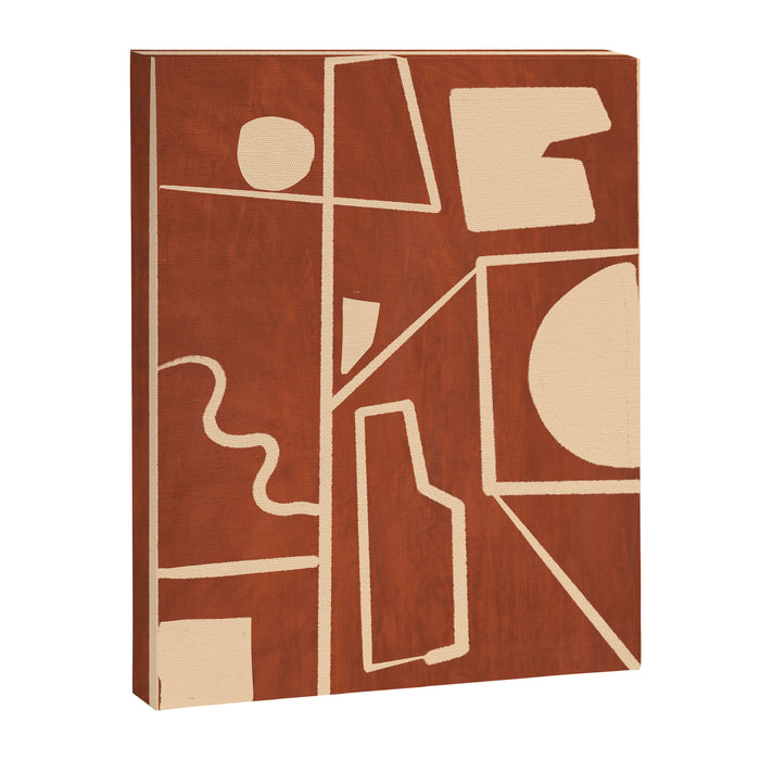 Modern Abstract Minimal Shapes 39/6 Canvas Print Gallery Image 1