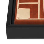 Modern Abstract Minimal Shapes 39/6 Framed Canvas Print Gallery Image 3